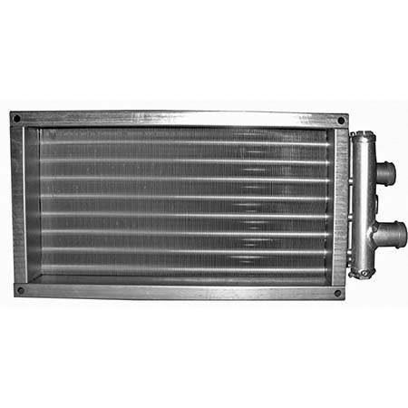 Водяной канальный нагреватель ВНП 50-25-2 для прямоугольного воздуховода (1350 m³/h)