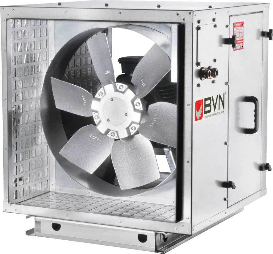 Шумоизолированный канальный осевой вентилятор дымоудаления ARMO-C 710/3